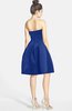 ColsBM Jessie Nautical Blue Glamorous Strapless Sleeveless Zip up Satin Knee Length Bridesmaid Dresses