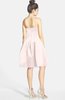 ColsBM Jessie Petal Pink Glamorous Strapless Sleeveless Zip up Satin Knee Length Bridesmaid Dresses