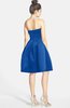 ColsBM Jessie Royal Blue Glamorous Strapless Sleeveless Zip up Satin Knee Length Bridesmaid Dresses