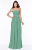 ColsBM Lilian Beryl Green Modest A-line Sleeveless Chiffon Floor Length Bridesmaid Dresses