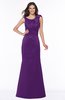 ColsBM Hayley Amaranth Purple Gorgeous A-line Sleeveless Satin Floor Length Bow Bridesmaid Dresses