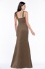 ColsBM Hayley Bronze Brown Gorgeous A-line Sleeveless Satin Floor Length Bow Bridesmaid Dresses