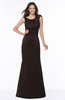 ColsBM Hayley Fudge Brown Gorgeous A-line Sleeveless Satin Floor Length Bow Bridesmaid Dresses
