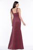 ColsBM Hayley Wine Gorgeous A-line Sleeveless Satin Floor Length Bow Bridesmaid Dresses
