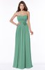 ColsBM Leanna Bristol Blue Glamorous Sleeveless Chiffon Floor Length Ruching Bridesmaid Dresses