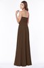 ColsBM Leanna Chocolate Brown Glamorous Sleeveless Chiffon Floor Length Ruching Bridesmaid Dresses