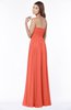 ColsBM Leanna Living Coral Glamorous Sleeveless Chiffon Floor Length Ruching Bridesmaid Dresses