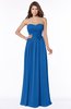 ColsBM Leanna Royal Blue Glamorous Sleeveless Chiffon Floor Length Ruching Bridesmaid Dresses