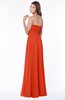 ColsBM Leanna Tangerine Tango Glamorous Sleeveless Chiffon Floor Length Ruching Bridesmaid Dresses