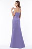 ColsBM Cara Aster Purple Modest A-line Sleeveless Half Backless Floor Length Ruching Bridesmaid Dresses
