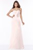 ColsBM Cara Blush Modest A-line Sleeveless Half Backless Floor Length Ruching Bridesmaid Dresses