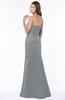ColsBM Cara Frost Grey Modest A-line Sleeveless Half Backless Floor Length Ruching Bridesmaid Dresses