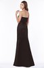 ColsBM Cara Fudge Brown Modest A-line Sleeveless Half Backless Floor Length Ruching Bridesmaid Dresses