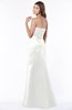 ColsBM Cara Ivory Modest A-line Sleeveless Half Backless Floor Length Ruching Bridesmaid Dresses