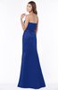 ColsBM Cara Nautical Blue Modest A-line Sleeveless Half Backless Floor Length Ruching Bridesmaid Dresses