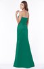 ColsBM Cara Pepper Green Modest A-line Sleeveless Half Backless Floor Length Ruching Bridesmaid Dresses