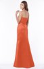 ColsBM Cara Persimmon Modest A-line Sleeveless Half Backless Floor Length Ruching Bridesmaid Dresses