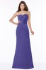 ColsBM Cara Purple Modest A-line Sleeveless Half Backless Floor Length Ruching Bridesmaid Dresses