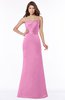 ColsBM Cara Rosebloom Modest A-line Sleeveless Half Backless Floor Length Ruching Bridesmaid Dresses