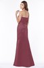 ColsBM Cara Wine Modest A-line Sleeveless Half Backless Floor Length Ruching Bridesmaid Dresses