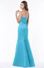 ColsBM Baylee River Blue Mature Mermaid Sweetheart Zip up Ruching Bridesmaid Dresses
