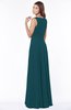 ColsBM Anika Blue Green Modest A-line Scoop Sleeveless Zip up Chiffon Bridesmaid Dresses