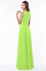 ColsBM Anika Bright Green Modest A-line Scoop Sleeveless Zip up Chiffon Bridesmaid Dresses