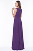 ColsBM Anika Dark Purple Modest A-line Scoop Sleeveless Zip up Chiffon Bridesmaid Dresses