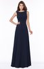 ColsBM Anika Dark Sapphire Modest A-line Scoop Sleeveless Zip up Chiffon Bridesmaid Dresses