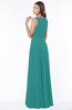 ColsBM Anika Emerald Green Modest A-line Scoop Sleeveless Zip up Chiffon Bridesmaid Dresses