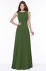 ColsBM Anika Garden Green Modest A-line Scoop Sleeveless Zip up Chiffon Bridesmaid Dresses
