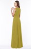 ColsBM Anika Golden Olive Modest A-line Scoop Sleeveless Zip up Chiffon Bridesmaid Dresses