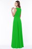 ColsBM Anika Jasmine Green Modest A-line Scoop Sleeveless Zip up Chiffon Bridesmaid Dresses