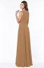 ColsBM Anika Light Brown Modest A-line Scoop Sleeveless Zip up Chiffon Bridesmaid Dresses
