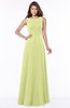 ColsBM Anika Lime Green Modest A-line Scoop Sleeveless Zip up Chiffon Bridesmaid Dresses