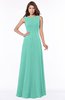 ColsBM Anika Mint Green Modest A-line Scoop Sleeveless Zip up Chiffon Bridesmaid Dresses