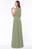 ColsBM Anika Moss Green Modest A-line Scoop Sleeveless Zip up Chiffon Bridesmaid Dresses