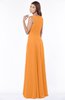ColsBM Anika Orange Modest A-line Scoop Sleeveless Zip up Chiffon Bridesmaid Dresses