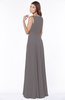 ColsBM Anika Ridge Grey Modest A-line Scoop Sleeveless Zip up Chiffon Bridesmaid Dresses