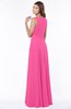 ColsBM Anika Rose Pink Modest A-line Scoop Sleeveless Zip up Chiffon Bridesmaid Dresses