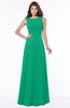 ColsBM Anika Sea Green Modest A-line Scoop Sleeveless Zip up Chiffon Bridesmaid Dresses