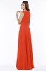 ColsBM Anika Tangerine Tango Modest A-line Scoop Sleeveless Zip up Chiffon Bridesmaid Dresses