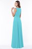 ColsBM Anika Turquoise Modest A-line Scoop Sleeveless Zip up Chiffon Bridesmaid Dresses