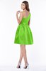 ColsBM Kristen Classic Green Classic Sleeveless Satin Knee Length Plainness Bridesmaid Dresses