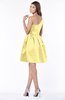 ColsBM Kristen Daffodil Classic Sleeveless Satin Knee Length Plainness Bridesmaid Dresses