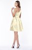 ColsBM Kristen Egret Classic Sleeveless Satin Knee Length Plainness Bridesmaid Dresses