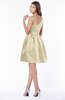 ColsBM Kristen Novelle Peach Classic Sleeveless Satin Knee Length Plainness Bridesmaid Dresses