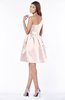 ColsBM Kristen Petal Pink Classic Sleeveless Satin Knee Length Plainness Bridesmaid Dresses