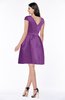 ColsBM Noor Dahlia Modest Scoop Short Sleeve Zip up Satin Plainness Bridesmaid Dresses