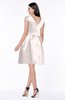 ColsBM Noor Rosewater Pink Modest Scoop Short Sleeve Zip up Satin Plainness Bridesmaid Dresses